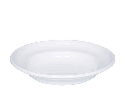 10er SET RIESS 0306-033 Teller tief 22 cm, Classic Weiss / Emailleteller – Bild 2