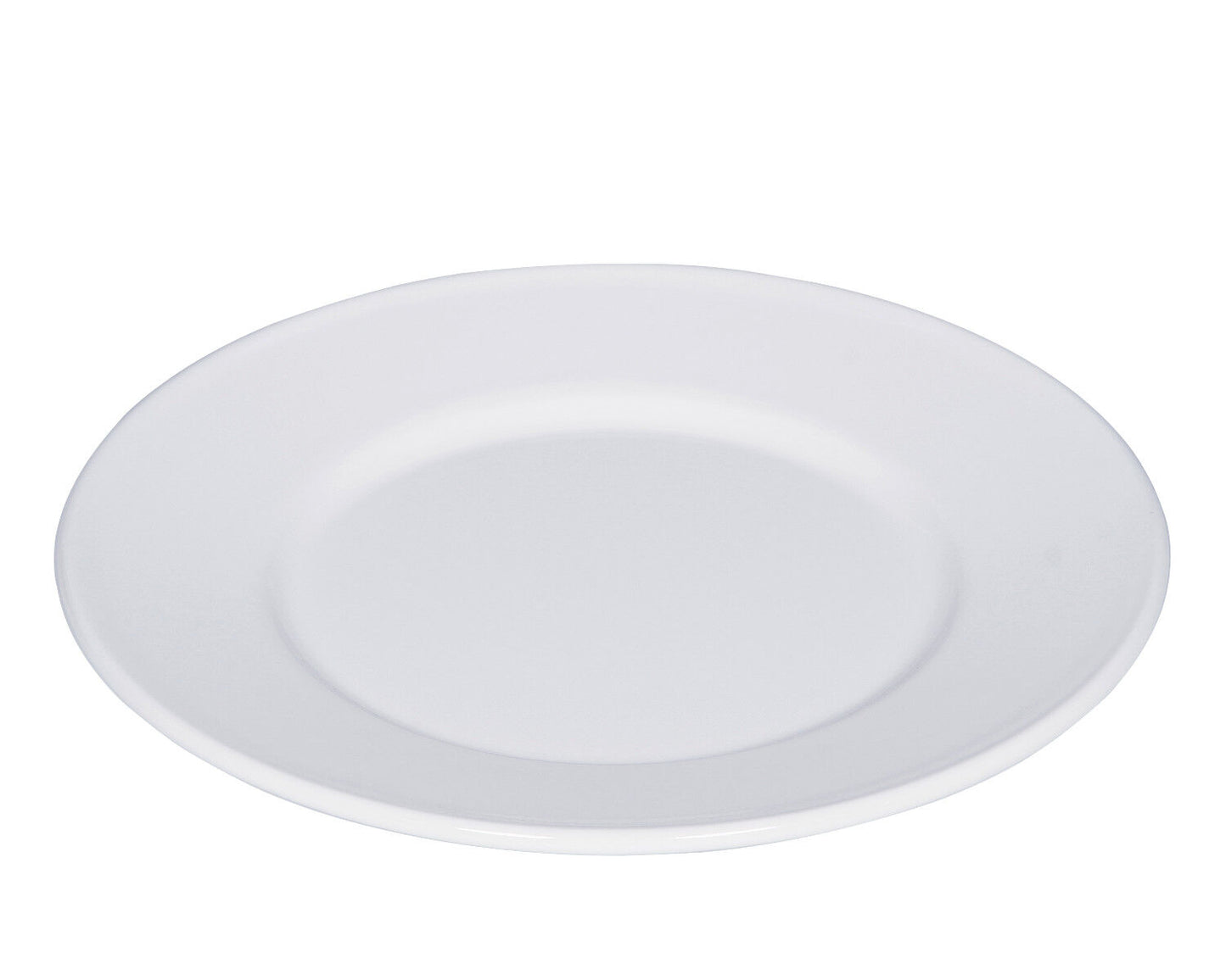 10er SET RIESS 0503-033 Teller flach 26 cm, Classic Weiss / Emailleteller – Bild 2
