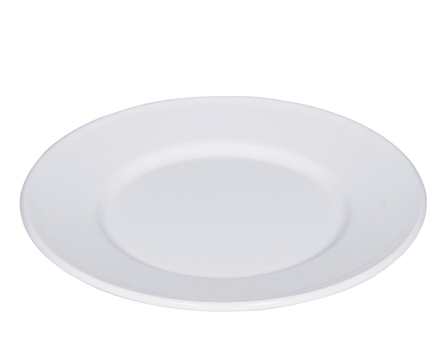 10er SET RIESS 0503-033 Teller flach 26 cm, Classic Weiss / Emailleteller – Bild 2