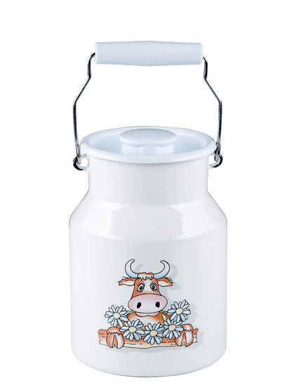 RIESS 0506-084 Milchkanne mit Deckel 1,5 Liter, Country, Almliesel / Kanne