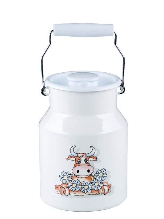 RIESS 0506-084 Milchkanne mit Deckel 1,5 Liter, Country, Almliesel / Kanne