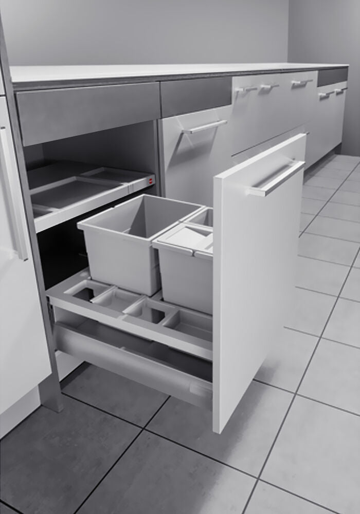 Hailo 3620611 Abfallsorter SEPARATO K 60, 34 (1x18 + 2x8) Liter / Hailo XS Inset 60.3/34 für 60 cm SB – Bild 6