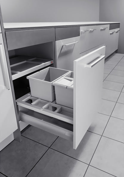 Hailo 3620611 Abfallsorter SEPARATO K 60, 34 (1x18 + 2x8) Liter / Hailo XS Inset 60.3/34 für 60 cm SB – Bild 6