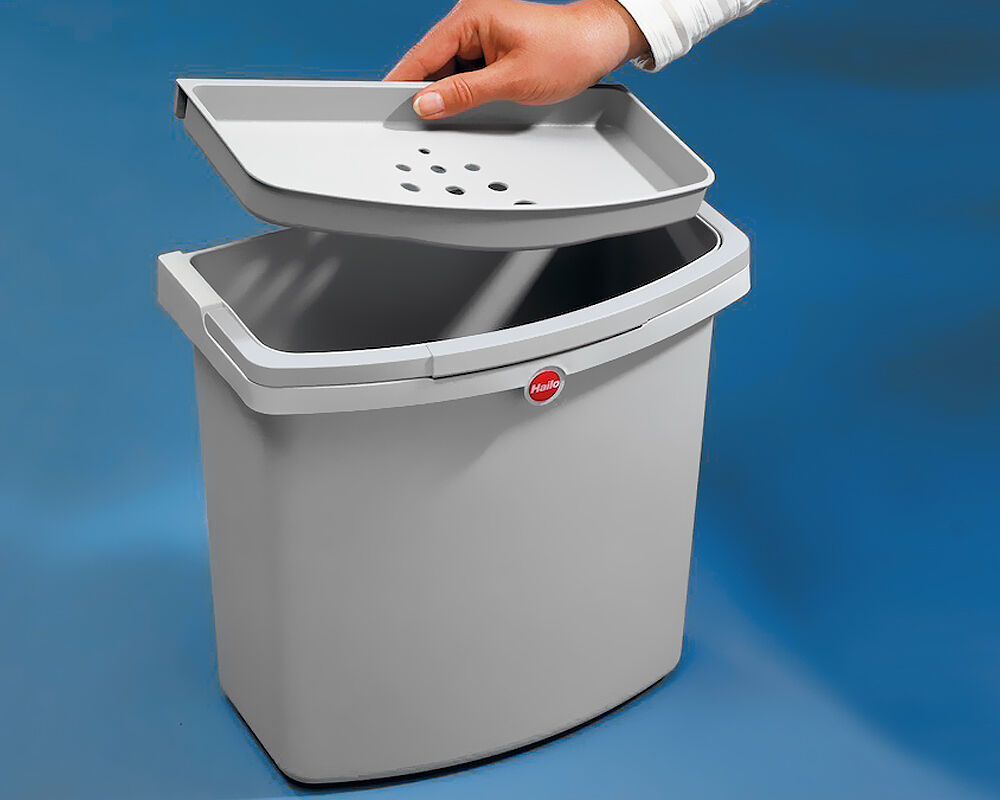 HAILO 3646131 Abfallsorter RONDO-2 Plus 35 (1x18 + 2x8,5) Liter / ab 90 cm Eck - Schrankbreite / Hailo Rondo 90.3/35 – Bild 8