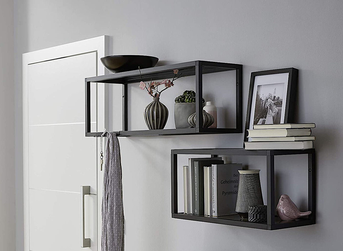 Aluments Quader-Rack Unterhänge-Boden 60 cm in SCHWARZ / Regalsystem / Modulregal – Bild 2
