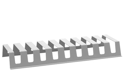 Aluments Quader-Rack Tellerboard 60 cm in NEUSILBER / Regalsystem / Modulregal
