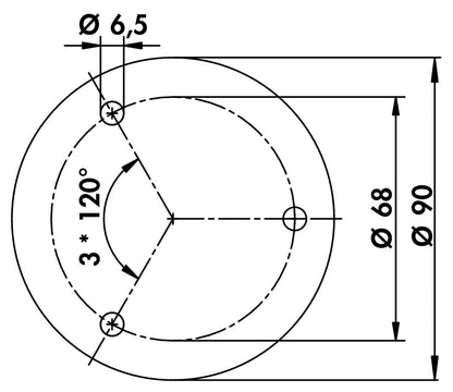 Stützfuß COLONNA / Tradur / Möbelfüße / Tischbeine – Bild 3