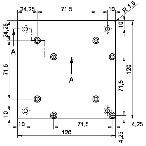 Barkonsole Rhodos 1 / Tradur / Küchenkonsole / Thekenkonsole / Konsole / Vierkantkonsole – Bild 3
