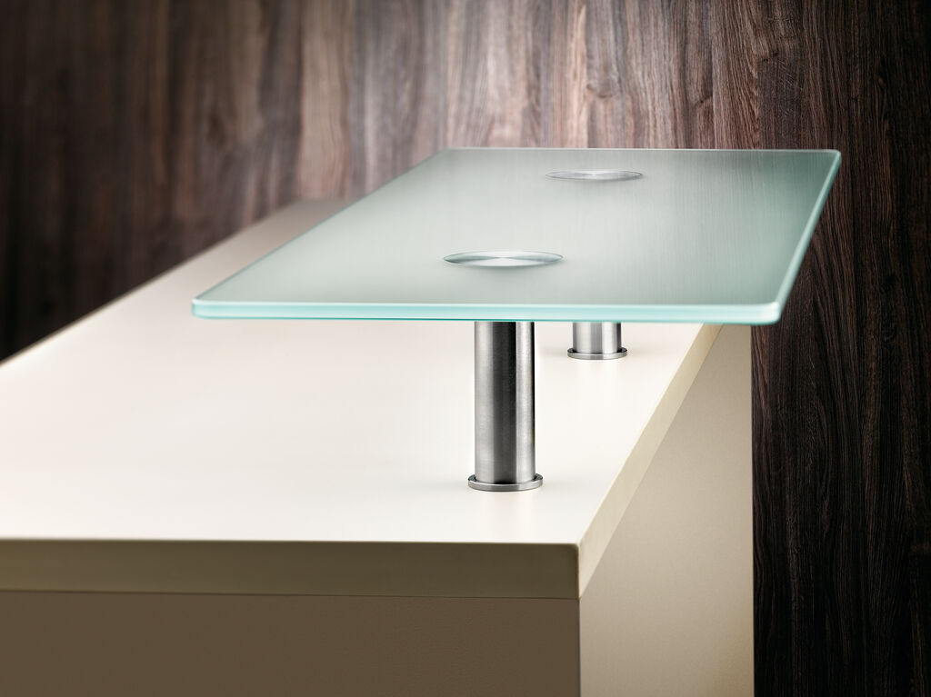 ESG - Thekenplatte aus Glas, satiniert, für Capitello/ Tradur / Konsole / Glasplatte / Thekenplatte – Bild 3