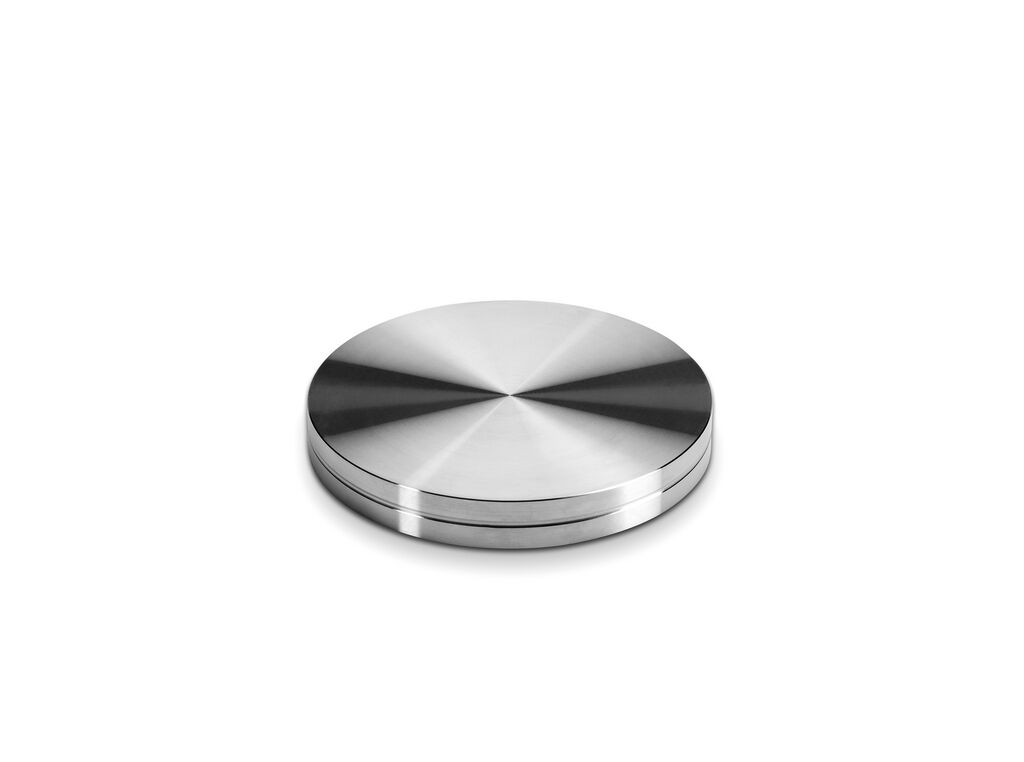 Glasadapterscheibe Edelstahl 90 mm / Tradur / Konsole / Stützfuß / Möbelfuß / Tischbein