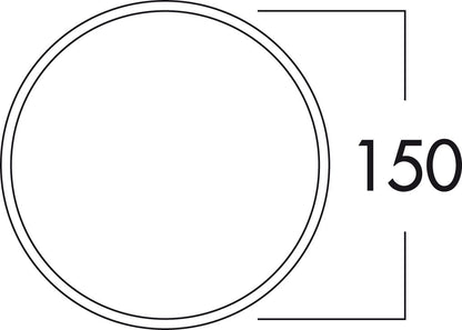 E-Jal 150 Mauerkasten inkl. THERMOBOX Wärmerückhaltesystem / Rundrohranschluss / Compair flow 150 (System Ø 150) – Bild 2