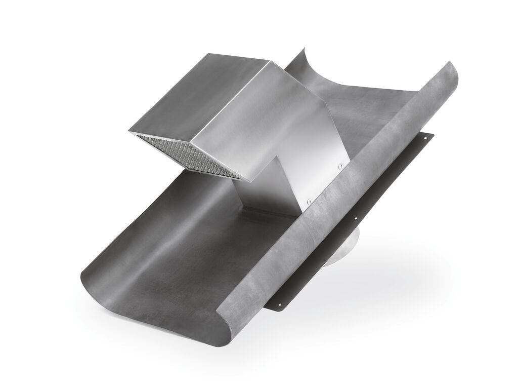 FLOW 150 Dachlüfter aus Edelstahl mit Ø 150 Rundanschluss ohne Rückstauklappe / Compair flow (System Ø 150)