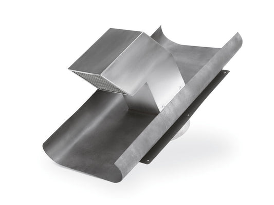 FLOW 150 Dachlüfter aus Edelstahl mit Ø 150 Rundanschluss ohne Rückstauklappe / Compair flow (System Ø 150)