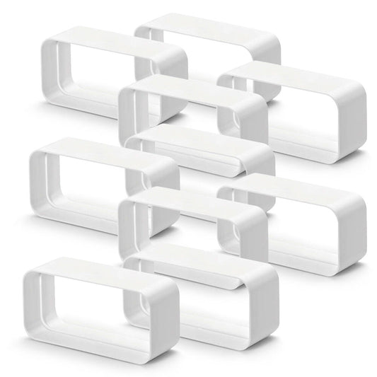 10er SET MF-RVB Rohrverbinder für Flachkanalrohre Compair flow (System Ø 125)