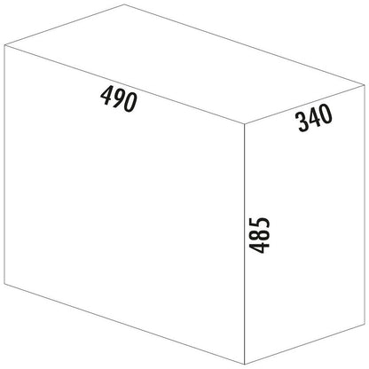 WESCO 757811-85 Abfallsorter 52 (2x26) Liter BIG DOUBLE ab 40 cm Schrankbreite / Traditionline Double-Master 485 S/400-2, alugrau