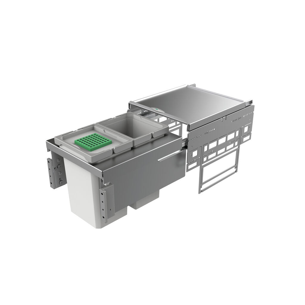NABER Abfallsorter 20 (2x10) Liter COX® BASE 360 S/400-2 ab 40 cm Schrankbreite