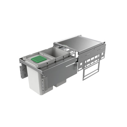NABER Abfallsorter 20 (2x10) Liter COX® BASE 360 S/400-2 ab 40 cm Schrankbreite