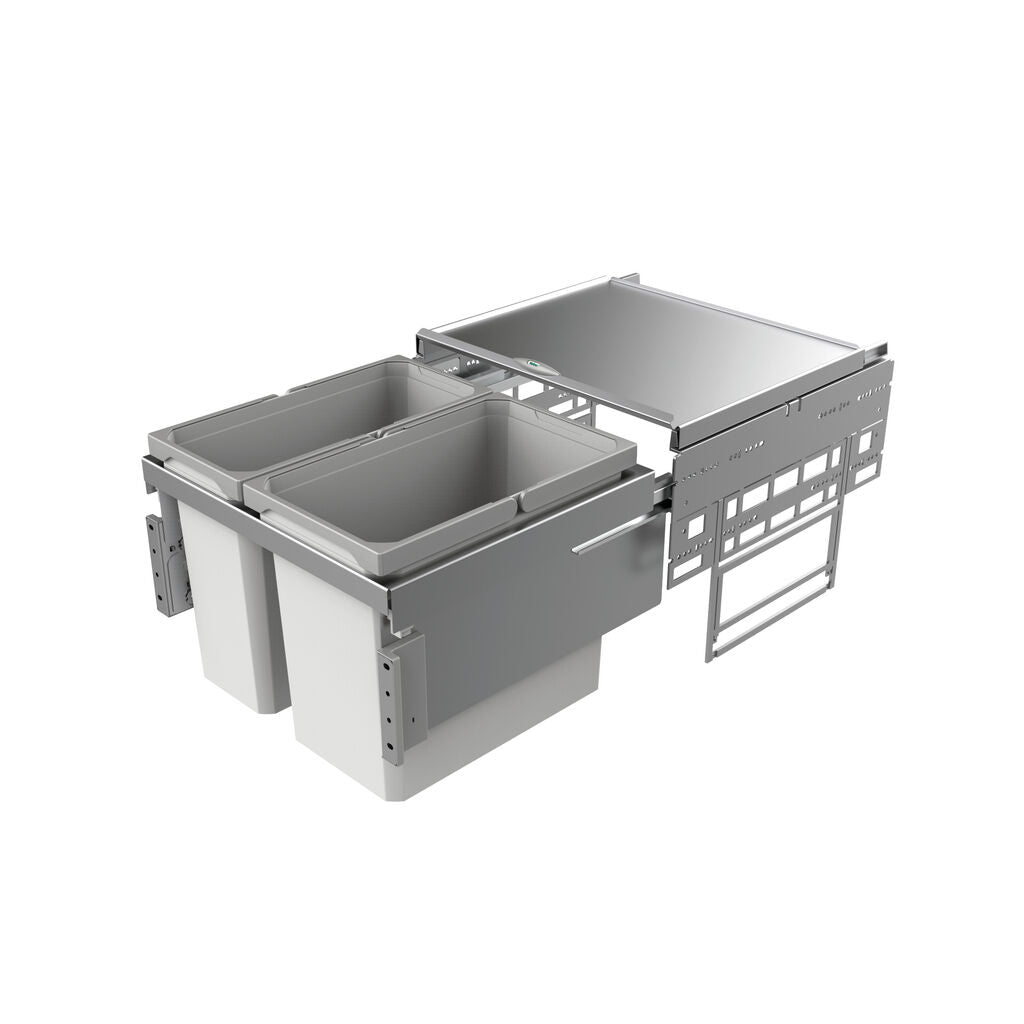 NABER Abfallsorter 38 (22 + 16) Liter COX® BASE 360 S/500-2 für 50 cm Schrankbreite