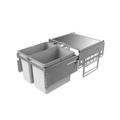 NABER Abfallsorter 38 (22 + 16) Liter COX® BASE 360 S/500-2 für 50 cm Schrankbreite
