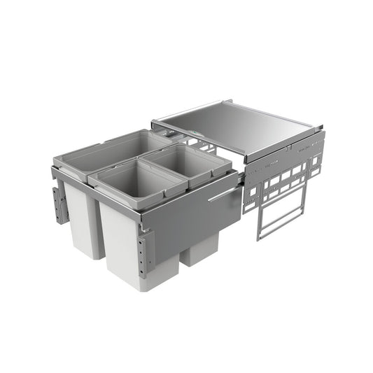 NABER Abfallsorter 36 (2x10 + 16) Liter COX® BASE 360 S/500-3 für 50 cm Schrankbreite
