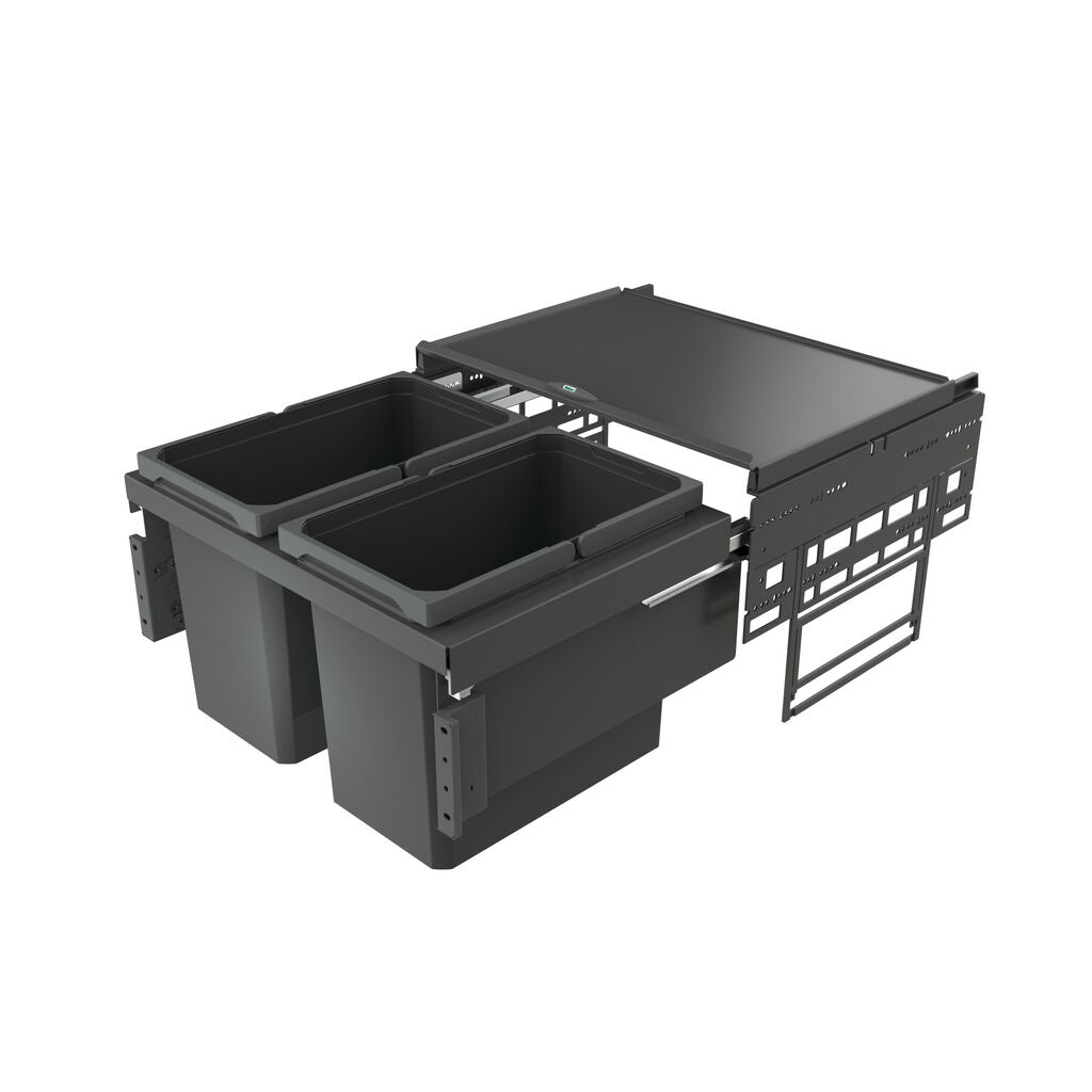 Abfallsorter 8013304 COX base 360 S/600-2 anthrazit / Schrankbreite 60 cm / Abfalleimer / Abfallsammler / Mülleimer