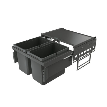 Abfallsorter 8013304 COX base 360 S/600-2 anthrazit / Schrankbreite 60 cm / Abfalleimer / Abfallsammler / Mülleimer
