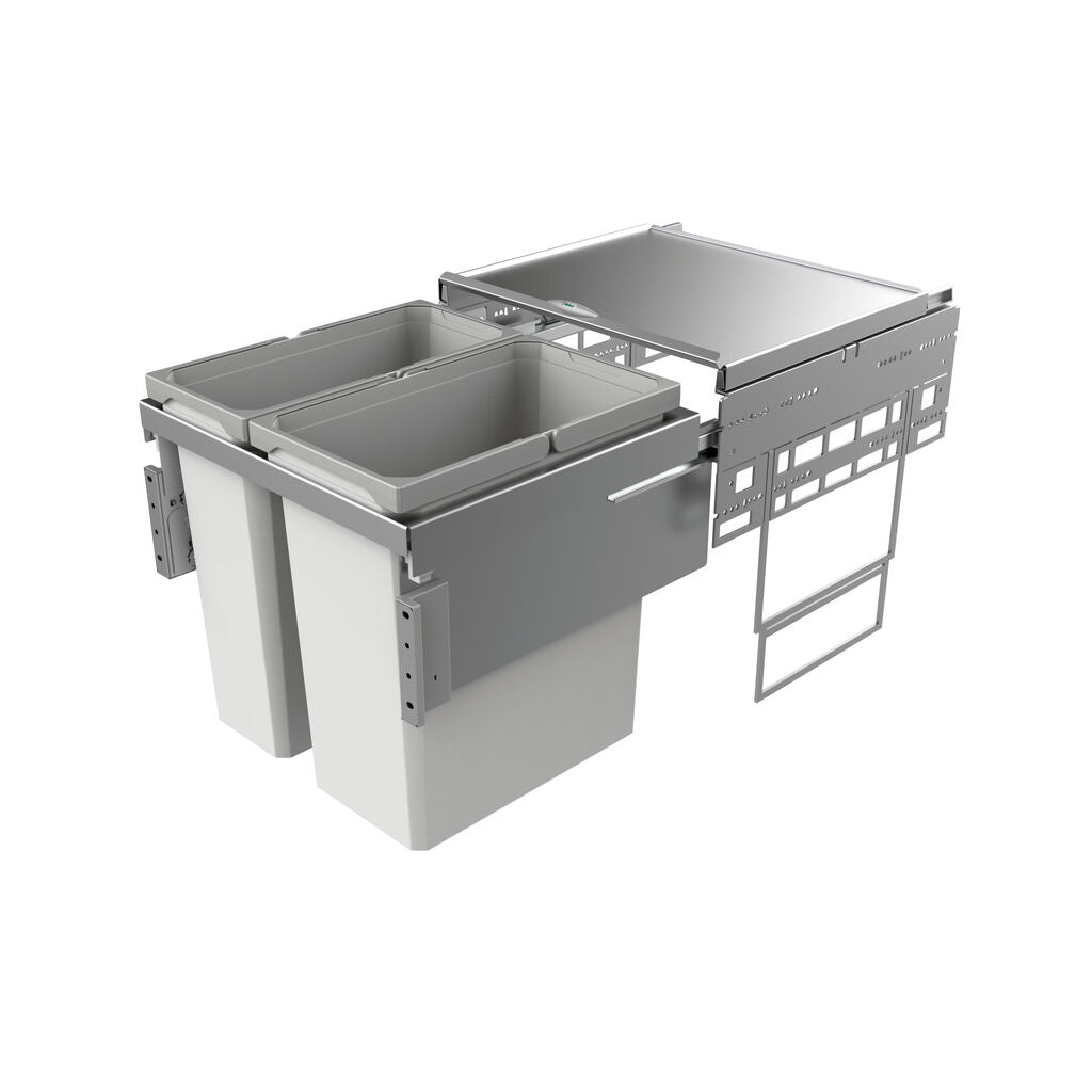 NABER Abfallsorter 49 (21+28) Liter COX® BASE 460 S/500-2 für 50 cm Schrankbreite
