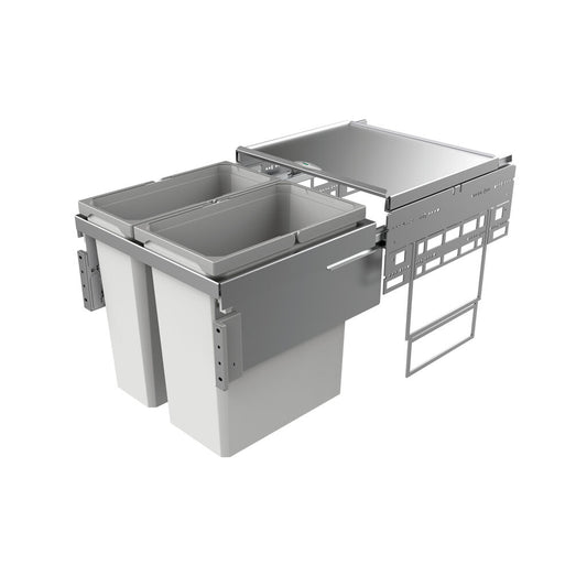 NABER Abfallsorter 49 (21+28) Liter COX® BASE 460 S/500-2 für 50 cm Schrankbreite