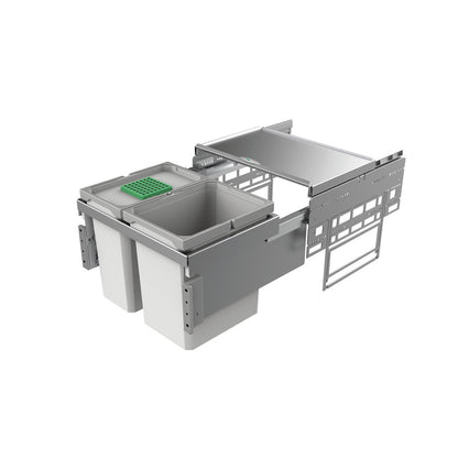 NABER Abfallsorter 27,5 (12 + 15,5) Liter COX® BASE 360 K/500-2 ab 50 cm Schrankbreite – Bild 3