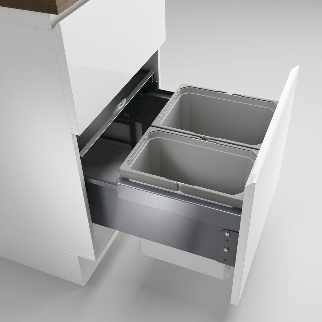NABER Abfallsorter 27,5 (12 + 15,5) Liter COX® BASE 360 K/500-2 ab 50 cm Schrankbreite – Bild 6