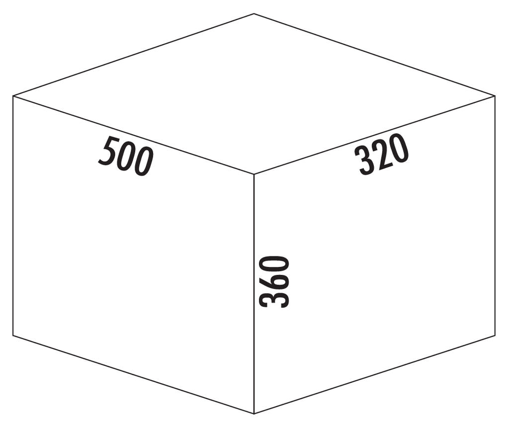 NABER Abfallsorter 27,5 (12 + 15,5) Liter COX® BASE 360 K/500-2 ab 50 cm Schrankbreite – Bild 8
