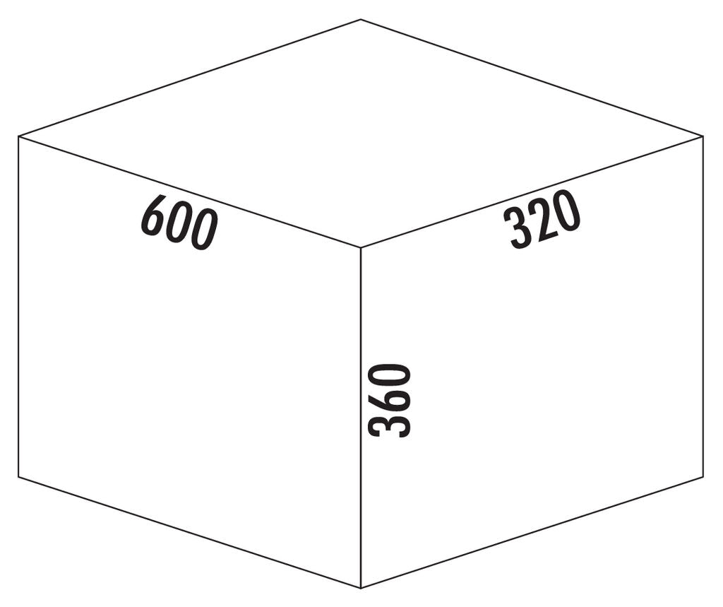 NABER Abfallsorter COX® BASE 360 K/600-2 mit 31 (2 x 15,5) Liter Volumen / ab 60 cm Schrankbreite – Bild 8