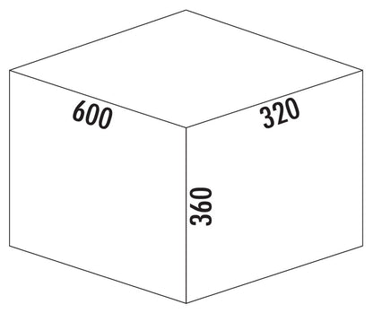 NABER Abfallsorter COX® BASE 360 K/600-2 mit 31 (2 x 15,5) Liter Volumen / ab 60 cm Schrankbreite – Bild 8