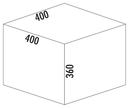 NABER 8012404 Abfallsorter 29 Liter COX® BASE 360 R/400-1 ab 40 cm Schrankbreite – Bild 3
