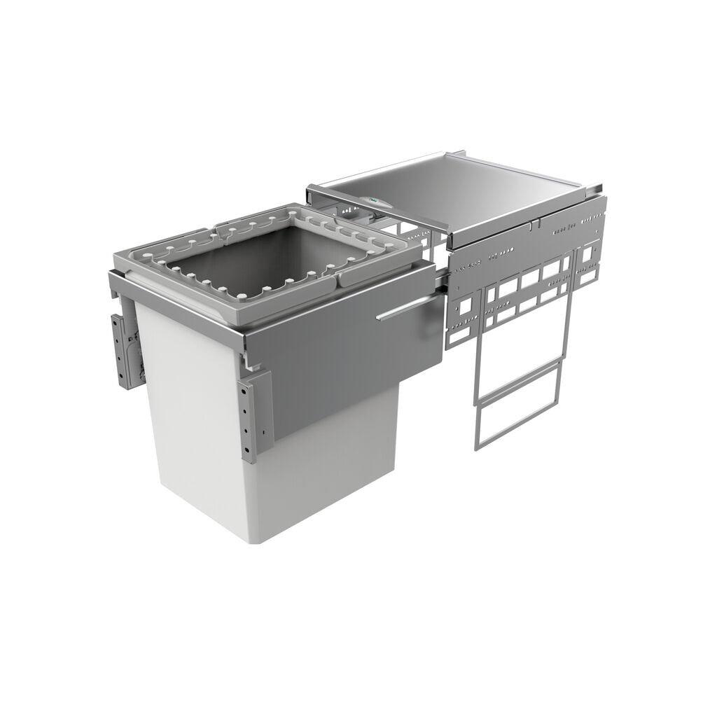 NABER Abfallsorter 39 Liter Cox® Base 460 R/400-1 inkl. Aufsatzrahmen ab 40 cm Schrankbreite