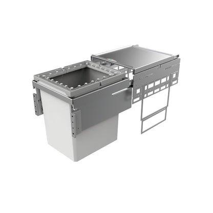 NABER Abfallsorter 39 Liter Cox® Base 460 R/400-1 inkl. Aufsatzrahmen ab 40 cm Schrankbreite