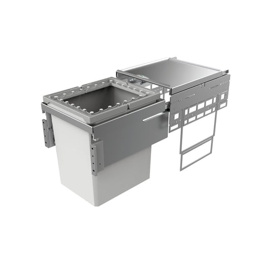 NABER Abfallsorter 39 Liter Cox® Base 460 R/400-1 inkl. Aufsatzrahmen ab 40 cm Schrankbreite