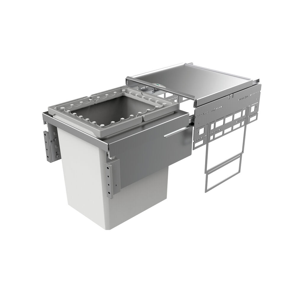 NABER Abfallsorter 39 Liter Cox® Base 460 R/450-1 inkl. Aufsatzrahmen ab 45 cm Schrankbreite