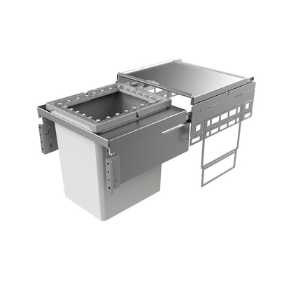 NABER Abfallsorter 39 Liter Cox® Base 460 R/500-1 inkl. Aufsatzrahmen ab 50 cm Schrankbreite