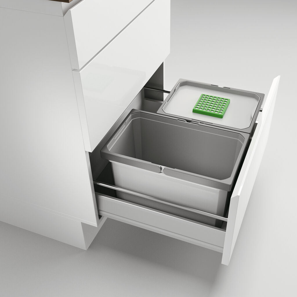 Abfallsorter Cox Box 1T/600-2 Bio mit zweifach Trennung für 60 cm Schrankbreite / Abfalleimer / Abfallsammler /… – Bild 2