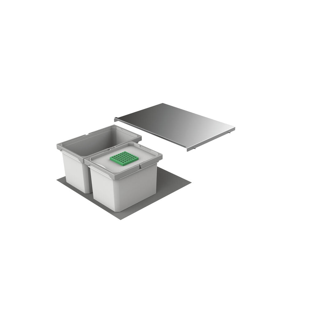 Abfallsorter Cox Box 1T/600-2 Bio mit zweifach Trennung für 60 cm Schrankbreite / Abfalleimer / Abfallsammler /…