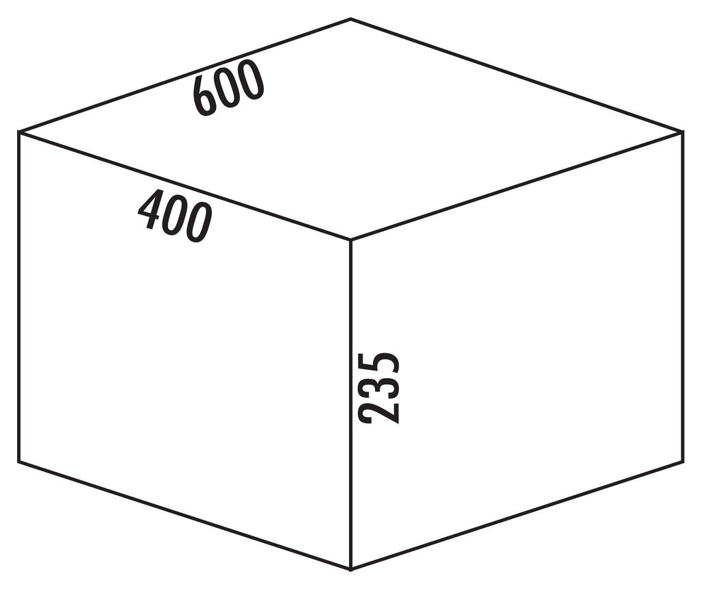 Abfallsorter Cox Box 1T/600-2 Bio mit zweifach Trennung für 60 cm Schrankbreite / Abfalleimer / Abfallsammler /… – Bild 3
