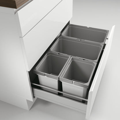 Abfallsorter Cox Box 1T/800-4 mit vierfach Trennung für 80 cm Schrankbreite / Abfalleimer / Abfallsammler / Mülleimer – Bild 2