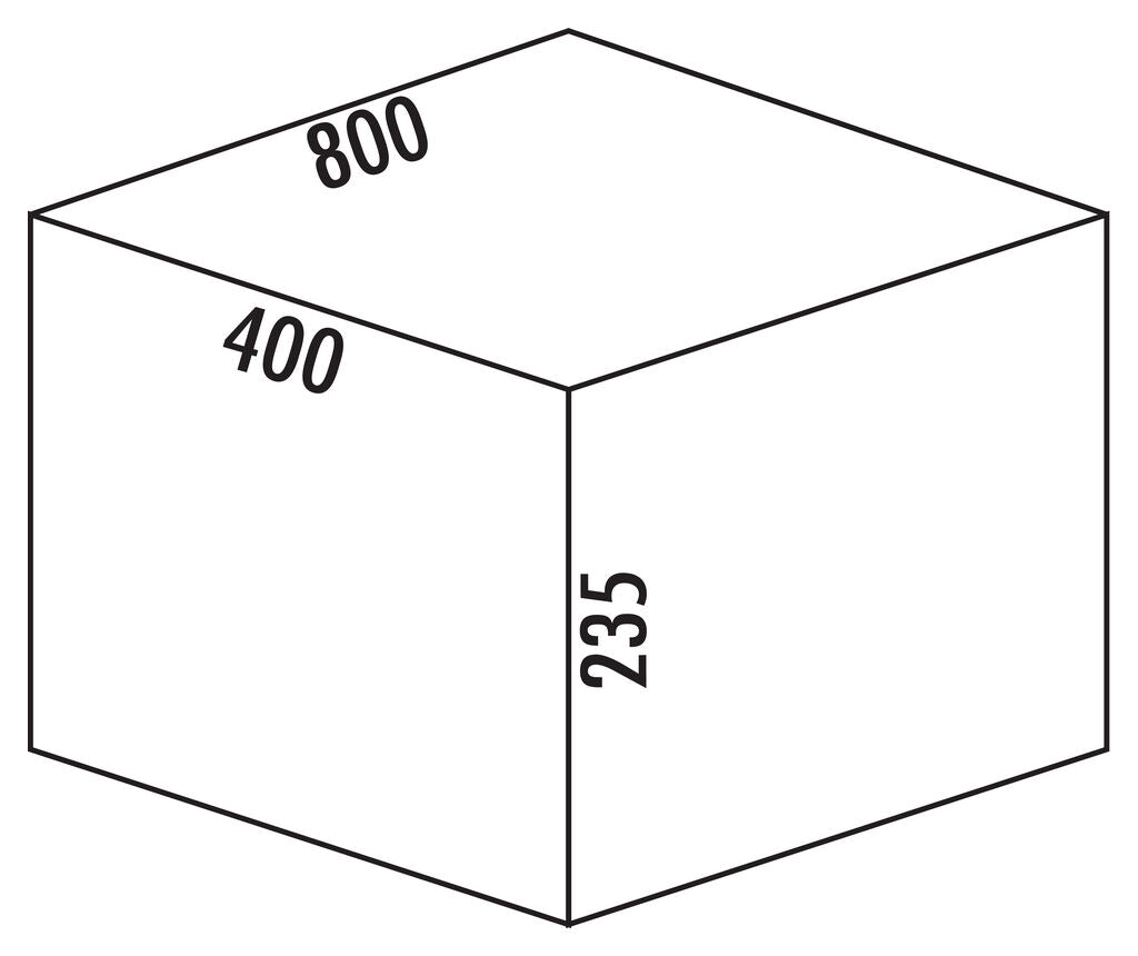 Abfallsorter Cox Box 1T/800-4 mit vierfach Trennung für 80 cm Schrankbreite / Abfalleimer / Abfallsammler / Mülleimer – Bild 3