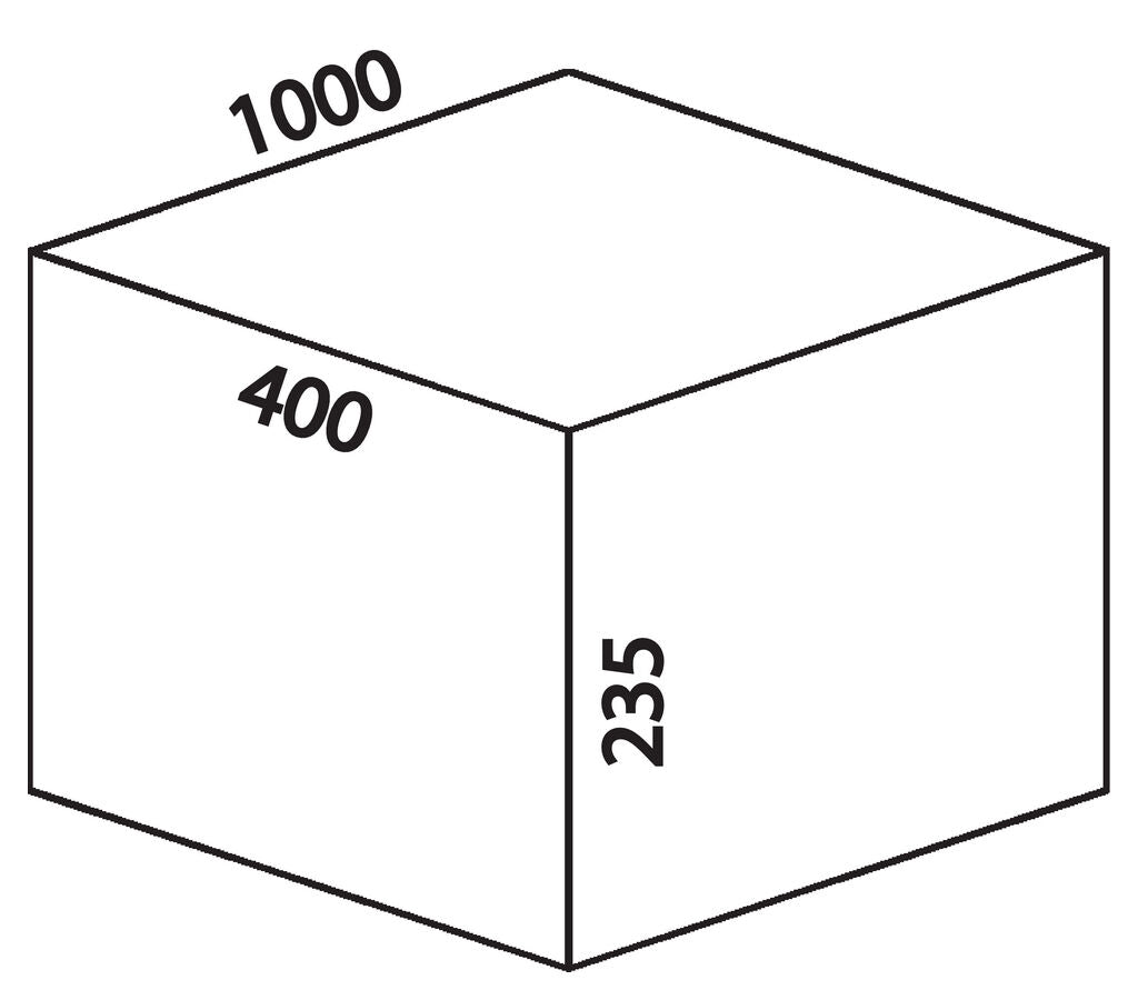 Abfallsorter Cox Box 1T/1000-4 mit vierfach Trennung für 100 cm Schrankbreite / Abfalleimer / Abfallsammler / Mülleimer – Bild 3