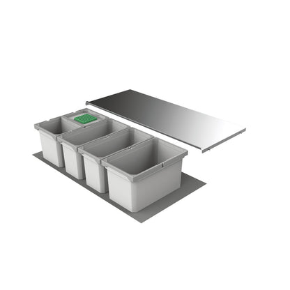Abfallsorter Cox Box 1T/1000-5 Bio mit fünffach Trennung für 100 cm Schrankbreite / Abfalleimer / Abfallsammler /…