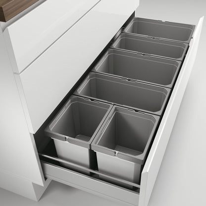 Abfallsorter Cox Box 1T/1200-6 mit sechsfach Trennung für 120 cm Schrankbreite / Abfalleimer / Abfallsammler / Mülleimer – Bild 2
