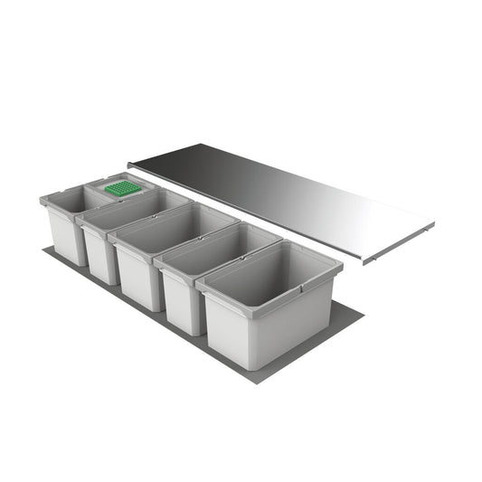 Abfallsorter Cox Box 1T/1200-6 Bio mit sechsfach Trennung für 120 cm Schrankbreite / Abfalleimer / Abfallsammler /…