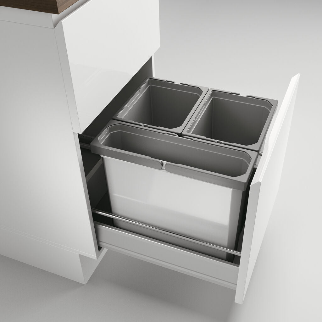 NABER Abfallsorter 28,5 (2x10 + 8,5) Liter COX® BOX 360 S/450-3 für 45 cm Schrankbreite – Bild 2