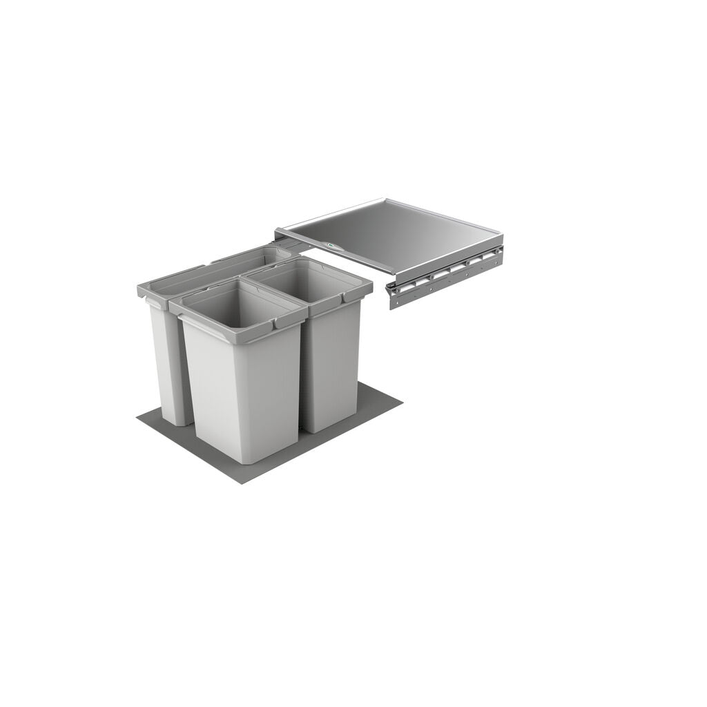 NABER Abfallsorter 28,5 (2x10 + 8,5) Liter COX® BOX 360 S/450-3 für 45 cm Schrankbreite